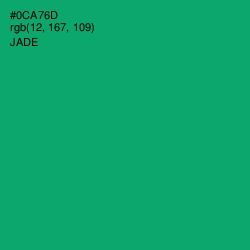 #0CA76D - Jade Color Image