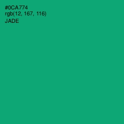 #0CA774 - Jade Color Image