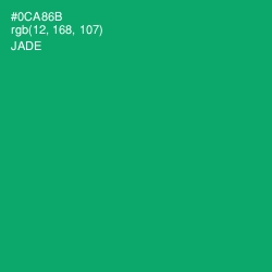 #0CA86B - Jade Color Image