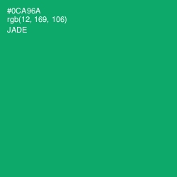 #0CA96A - Jade Color Image