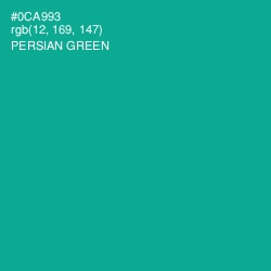 #0CA993 - Persian Green Color Image