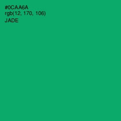 #0CAA6A - Jade Color Image