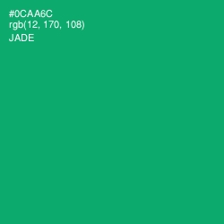 #0CAA6C - Jade Color Image