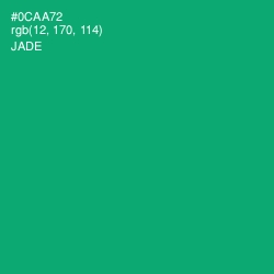 #0CAA72 - Jade Color Image