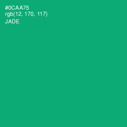 #0CAA75 - Jade Color Image