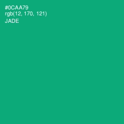 #0CAA79 - Jade Color Image