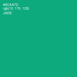 #0CAA7D - Jade Color Image