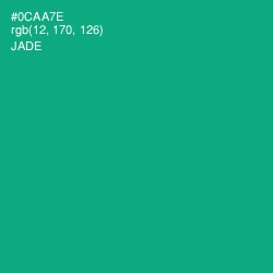 #0CAA7E - Jade Color Image