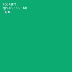 #0CAB71 - Jade Color Image