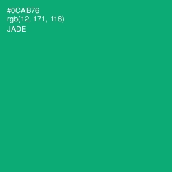 #0CAB76 - Jade Color Image