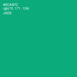 #0CAB7C - Jade Color Image