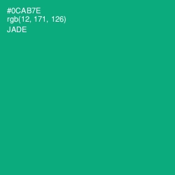 #0CAB7E - Jade Color Image