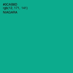 #0CAB8D - Niagara Color Image