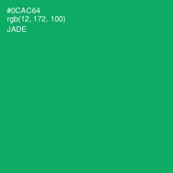 #0CAC64 - Jade Color Image