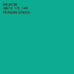 #0CAC90 - Persian Green Color Image