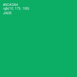 #0CAD64 - Jade Color Image