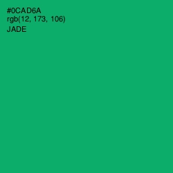 #0CAD6A - Jade Color Image