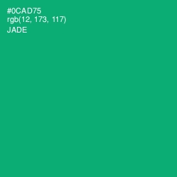 #0CAD75 - Jade Color Image