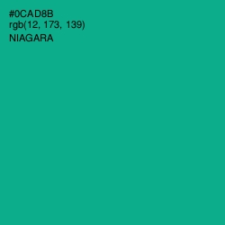 #0CAD8B - Niagara Color Image