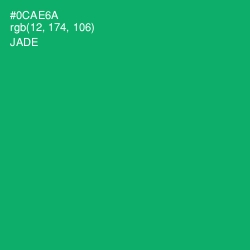#0CAE6A - Jade Color Image