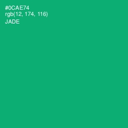 #0CAE74 - Jade Color Image