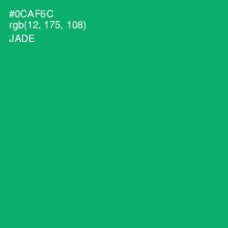 #0CAF6C - Jade Color Image