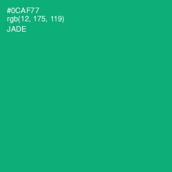 #0CAF77 - Jade Color Image