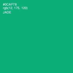 #0CAF78 - Jade Color Image