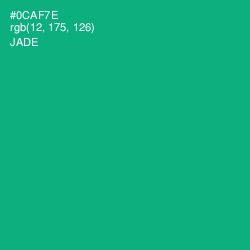 #0CAF7E - Jade Color Image