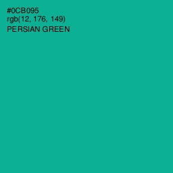 #0CB095 - Persian Green Color Image