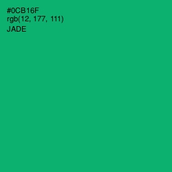 #0CB16F - Jade Color Image