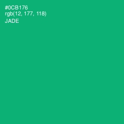 #0CB176 - Jade Color Image