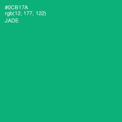 #0CB17A - Jade Color Image