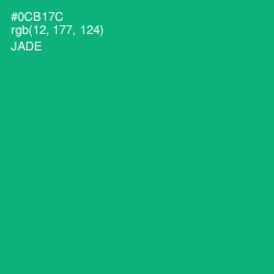 #0CB17C - Jade Color Image