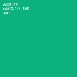 #0CB17E - Jade Color Image