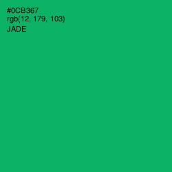 #0CB367 - Jade Color Image