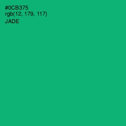 #0CB375 - Jade Color Image