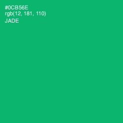 #0CB56E - Jade Color Image