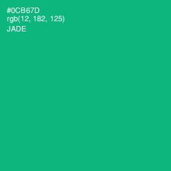 #0CB67D - Jade Color Image