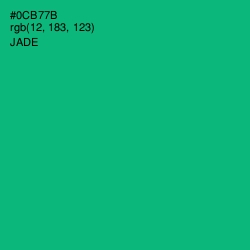 #0CB77B - Jade Color Image