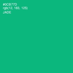 #0CB77D - Jade Color Image