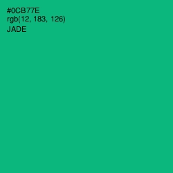 #0CB77E - Jade Color Image