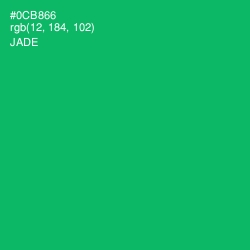 #0CB866 - Jade Color Image