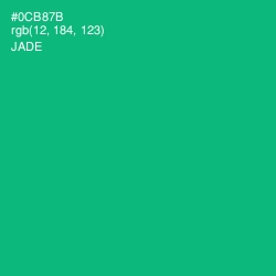 #0CB87B - Jade Color Image