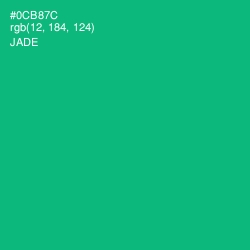 #0CB87C - Jade Color Image