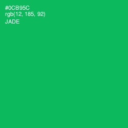 #0CB95C - Jade Color Image
