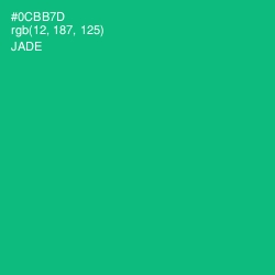 #0CBB7D - Jade Color Image