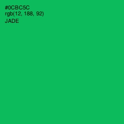 #0CBC5C - Jade Color Image