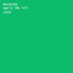 #0CBC6B - Jade Color Image