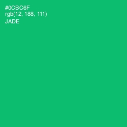 #0CBC6F - Jade Color Image